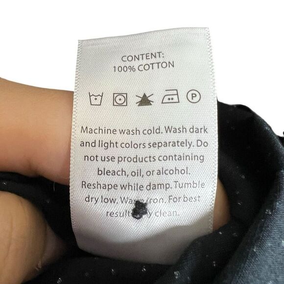 Level Ten Men’s Short Sleeve Button-Up Shirt Black with Dot Print Size XL - Picture 8 of 14